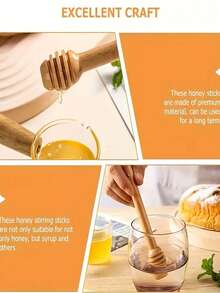 Practical Long Handle Honey Spoon Stirring Stick Honey Jar Coffee Milk Tea Utensil Kitchen Tool - View 3
