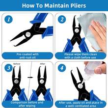 QIAO Open Ring Pliers, Jewelry Making Tool For Opening Open Rings And Connecting Rings; Jewelry Pliers Specifically Designed For Bracelets; Beading DIY Handmade - Multicolor - View 7
