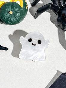 Halloween Acrylic Shark Catch Clip, Funny Pumpkin Ghost-Shaped Hair Clips, Ladies' Dark Wind Holiday Party Hair Tresses Catch Clip. - Multicolor - View 10