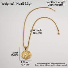 Hip-Hop Street Style Stainless Steel 18K Gold Plated Embossed Cross & Scripture Military Badge, Suitable For Men And Women Daily Wear, Couple & Brother Accessory - Gold - View 7