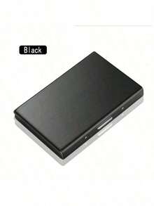 1pc Stainless Steel Card Holder, Ideal Gift For Dad, Men's Premium Stainless Steel Card Holder, Functional Anti-Magnetic Card Holder, Anti-Theft - Multicolor - View 11