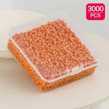 2.6mm Sundymot Fuse Beads, 3000PCS+ Brown G-Series Independent Packaging, With Small Square Box Storage, Anti-Spill, DIY Pendant Keychain, Jewelry Making Craft Materials, Graduation Season, Back To School, Christmas, Party Birthday Gift, Multi-Color 2.6mm Fuse Beads Bulk Refill Kit - 2.6mm Puzzle Beads - View 16