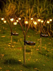Solar Palace Lantern Light, Waterproof, With Ground Stake Solar Garden Light, Christmas, Halloween, Thanksgiving Outdoor Decoration, Suitable For Yard, Garden, Driveway, Villa, Outdoor Decoration, Autumn Decoration, Outdoor Home Decor - X10-palace Lantern - View 10