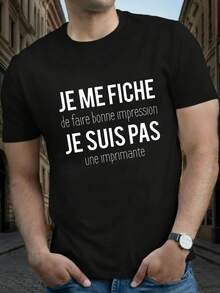 Men T-Shirts - 黑色 - 查看 1