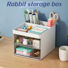 1pc Vertical Bookshelf, Detachable Desktop Storage Rack, For Home Office School Supplies, Back To School Gift - Multicolor - View 13