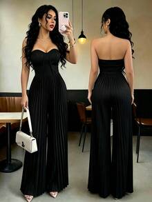 Women Jumpsuits - Black - View 1