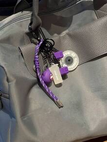 Fitness Equipment Keychain, Dumbbell Kettlebell Bag Charm Pendant, Braided Rope Packaging Decoration Sports Key Ring, Gift For Fitness Enthusiasts - Multicolor - View 10