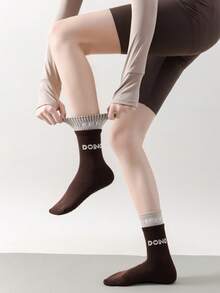 1/3/5 Pairs Mid-Calf Yoga Socks, Skin-Friendly And Breathable, Silicone Anti-Slip, Yoga, Pilates, Fitness, Jump - Multicolor - View 5