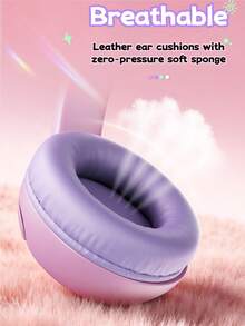 Authentic Acer OHR831 Bluetooth Over-Ear Headphones, RGB Starlight Lighting Effect, HiFi Surround Stereo Sound, Soft Breathable Thick Ear Pads, Adjustable Headband, Foldable Portable Design, Multi-Function Buttons, Macaron Color, Type-C Fast Charging - View 8
