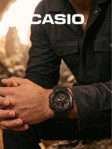 Casio Jam Tangan Pria Digital & Analog dengan Fitur Waktu Dunia, Tali Resin, Beberapa Alarm, Memo Jarak Jauh, Fungsi Praktis, Cocok untuk Berkemah di Luar Ruangan, Perjalanan, Latihan Kebugaran Harian, dan Pakaian Kasual - Satu-Ukuran - View 3