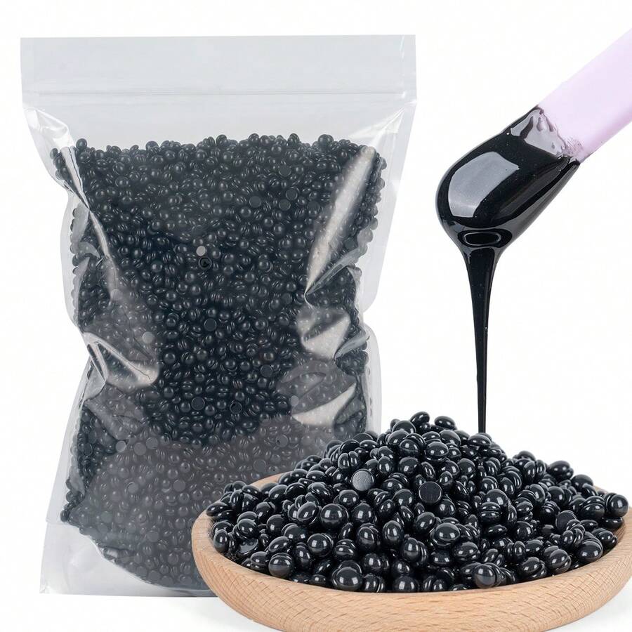 WAXKISS 1000g Black Hard Wax Beads For Sensitive Skin At Home Hair Removal - Multicolor - View 1