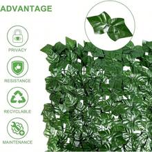 1m*3m Privacy Hedge Wind Screen, Artificial Ivy Leaves Balcony Leaf Fence - 3Mx1M - View 6