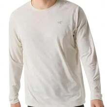 Kaos Lengan Panjang Pria Arc'Teryx X000009719 - Putih Gading X000009719 - Sutra Arktik Heather - View 2