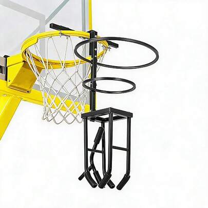 BouPower Entrenador de remate de voleibol, equipo de entrenamiento de voleibol automático con altura ajustable, se adapta a aro de baloncesto de 18", práctica de saque y remate