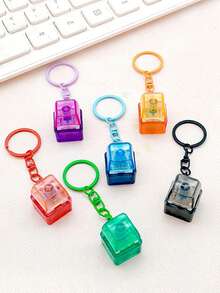 Single Key Keyboard Keychain, Fingertip Stress Relief, Colorful Fidget Toy, Creative Bag Pendant, Novelty Item For Office, School And Home - MU - View 5