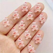 20/50/100pcs Cartoon Cute Pretty Flat Christmas Decorations, Flat Back, Resin Material, DIY Wedding Scrapbook Craft Supplies, Suitable For DIY Jewelry Making, Art Supplies, Sewing Crafts, Christmas Decorations, Halloween Decorations - Multicolor - View 9