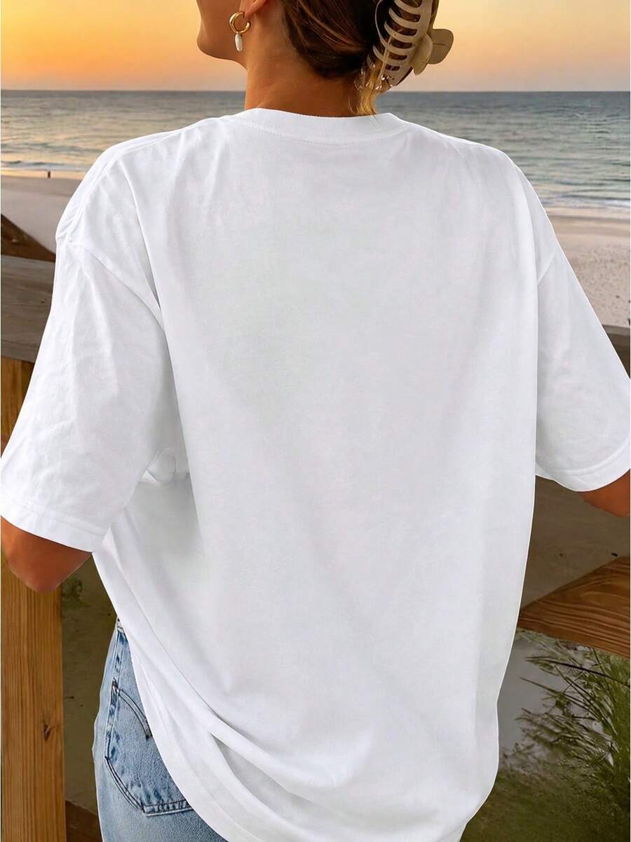 Women T-Shirts - 白色 - 查看 1