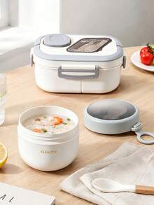 SEAL LOCK Adult Lunch Box, Large Capacity School Lunch Box, Bento Box - Built-In Utensils, Microwave (Remove Lid), Lunch Bag, Suitable For Home, School, Office, Travel, Back To School, Outdoor Picnic - Multicolor - View 4