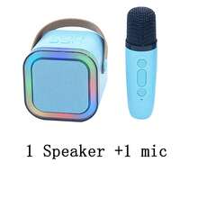 1 Set Wireless Microphone Speaker System, Suitable For Karaoke, Home Interaction, Audio Parties, Outdoor Use, Mini Portable KTV Singing, Multi-Functional External Speaker With Card Slot, One-Key Vocal Removal, Breathing Light Effect - Multicolor - View 14