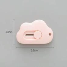 1/3/10pcs Mini Utility Knife, Cute Cloud Design Small Paper Cutter, Express Parcel Unboxing Tool, Portable Japanese Ins Style Student Office Craft Box Cutter - Multi-color - View 7