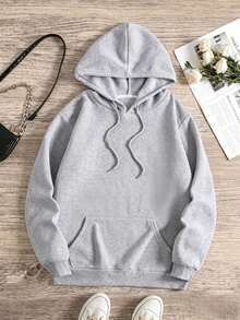 Custom Women's Hoodie, Suitable For Autumn/Winter Wear. Upload Your Favorite Photo/Friend/Lover/Landscape/Pet Image. Sports - Light Grey - View 3