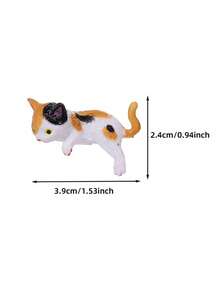 Super Cute Sleepy Cat Car Dashboard Ornament Screen Decoration Mini Figurine Resin Cartoon Decor For Car Center Console Display Screen Computer Desktop Office Supplies Home Decor - Ornament - View 11