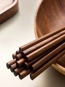 1pc/2pcs/5pcs Portable Wooden Spoon & Chopsticks Set - Kitchen Utensils, Suitable For Camping, Travel, Picnic, RV And Office Use - Ideal For Rice, Noodles, Porridge - Perfect For Home, Restaurant, Wedding, Student, Kitchen Supplies, Gift - View 3