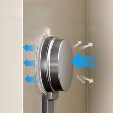 1pc 3-Hook Strong Suction Cup Hook, No-Drill Wall Storage Rack, Gun Gray Minimalist Hook, Suitable For Kitchen, Bathroom, Dorm, Door Back Clothing Hook, Towel / Apron Storage Hook - Gunmetal Gray - View 10