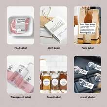 Thermal Self-Adhesive Label Paper, Smudge-Proof Sticker Rolls For Phomemo M110 M220 M200, E210 P50 PT-260 Printers, Barcodes, Addresses, Logo Stickers, Small Business & Home Tagging, Printable Refill Tape Only - View 9