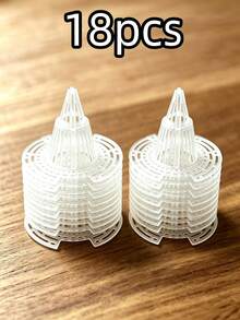 5/10/18/25pcs Flower Pot Bottom Filter Mesh, Durable Plastic Cone-Shaped Root Protector, Cage Structure, Prevents Rotting And Enhances Drainage, Suitable For Indoor And Outdoor Flower Pots, Indoor Gardening Accessories - Multicolor - View 8