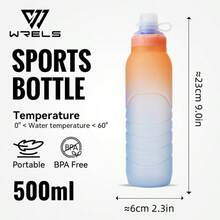1 PC WRELS Sports Bottle, Gradient Outdoor Sports Water Bottle, Portable Waist‑Pack Water Cup For Marathon, Running, Fitness, Travel And Cycling - Multicolor - View 11