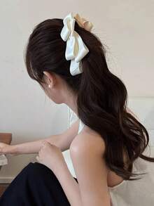 1件女款香蕉蝴蝶結髮夾,打結髮夾,春夏髮飾 - 彩色 - 查看 9