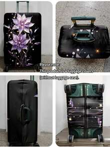 1PC / Flat Print Design / Luggage Cover (Only Luggage Cover, Not Including Luggage Case) / Suitable For 20 To 28 Inch Luggage / Made Of Thickened Fabric / Essential Accessory For Your Travel And Checked Luggage - Multicolor - View 12