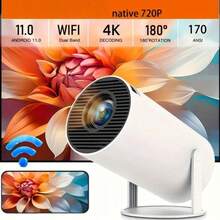 F200 Mini Projector, 1080P Supported Portable Home Theater Projector, WiFi Bluetooth Video Projector For Home Cinema Outdoor Movie - Hy300 - View 1