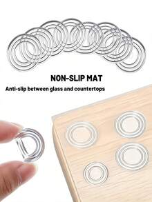 10/20/30/40 buah Bantalan Hisap Anti Selip PVC Transparan, Bantalan Kaki Bulat Tahan Lama, Cocok untuk Meja Ruang Tamu dan Kantor, Bantalan Furnitur, Perlengkapan Rumah Tangga - MultiWarna - View 7
