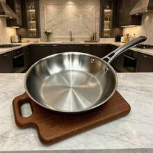 How To Make Non-Stick Stainless Steel Frying Pan/Wok: Preheat The Empty Pan For 1-2 Minutes (Pour In A Drop Of Water, When It Shows Water Droplets Rolling, It Means Preheating Is Successful, Control The Time Yourself, Don't Overheat It, Otherwise It Will Be Dry Burning), Then Add Cooking Oil, When The Oil Forms Oil Patterns In The Pan, Use Medium-Low Heat, You Can Freely Fry, Sauté And Stir-Fry, Control The Heat Yourself - View 2