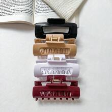 2/8Pcs Soft Silicone Shark Hair Claw Clips, Comfort Non‑Slip Painless No‑Pressure Hair Clips, Shock‑Resistant To Protect Back Of Head, Perfect For Driving, 4 Colors Available, Women Hair Accessories - Multicolor - View 13