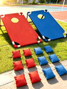 Ergonomic Bean Bag Toss Game With Lightweight Tubing Design Heavy Duty Cornhole Board For Weekend Travelers Engaging Portable Game Set Ideal For Summer Picnics And Events Outdoor Pool Toys Beach Game Yard Essentials Camping Games - Sandbag Game - View 2