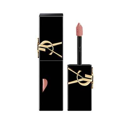 Lip Gloss YSL Saint Laurent Heart Black Tube Mirror 5.5ml #416#440#610#620#611#622#443 | Desain Embossed Hati Edisi Terbatas, Lipstik Seperti Kaca, Cepat Membentuk Lapisan, Tidak Lengket, Warna Tahan Lama