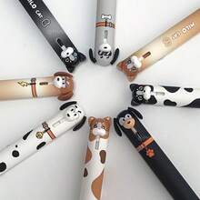 32PCS(2 Pens + 30 Refills) Cat & Dog Style Neutral Pens 0.5mm Quick-Dry Black Ink Creative Animal Writing Pens Office Supplies - Multicolor - View 4