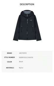 Arc'Teryx Men's Windbreaker X000010552 - Black X000010552-black - View 7