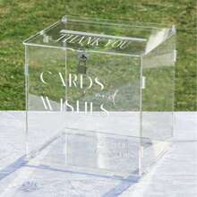 Halloween, Christmas, 1pc Luxury Transparent Acrylic Wedding Card Box With Lock - Sturdy And Durable, Unbreakable, Easy-Open Design - Suitable For Wedding Banquet, Anniversary, Birthday Party, Graduation Decoration And Greeting Card Storage - 1PC - View 7