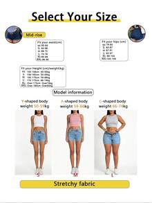 Women's Fashionable Casual Slim Fit Straight Leg Denim Shorts, Summer - Dark Wash - View 5