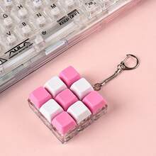 Mini Mechanical Keyboard Keychain Solid Color 9-Grid DIY Stress Relief Button Toy Pendant Creative 9-Grid Fidget Toy Keychain DIY Solid Color Mini Mechanical Keyboard Stress Relief Pendant Creative Solid Color 9-Grid DIY Keychain Mini Mechanical Keyboard Stress Relief Button Toy Pendant Solid Color 9-Grid Stress Relief Button Toy | Mini Mechanical Keyboard DIY Keychain Pendant DIY Creative 9-Grid Mechanical Keyboard Keychain Solid Color Stress Relief Button Small Toy Pendant - Multicolor - View 7