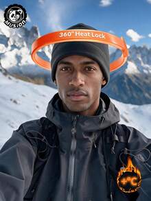 Musion 1 buah Topi Musim Dingin Bahan Fleece, Topi Rajut Hangat untuk Helm, Penutup Kepala Lembut Tahan Angin untuk Berkendara Motor, Lari, dan Olahraga Luar Ruangan - MultiWarna - View 10