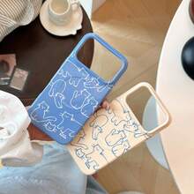 Kavenfort Graffiti Series No. 17 Phone Case, Compatible With IPhone 17 Pro Max, Apple 16 Magnetic Soft Film 15, Creative Glossy Personalized Design, Creative, Geometric, Minimalist Style, Cartoon Style, Color Block Style, Niche, Style - Blue - View 1