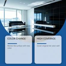 Tile Color Change Paint (White 100G, Black 100G, Gray 100G) Waterproof & Stain-Resistant No-Demolition Renovation, Suitable For Kitchen & Bathroom Wall And Floor Remodeling, Gift For Family And Friends - A - View 8