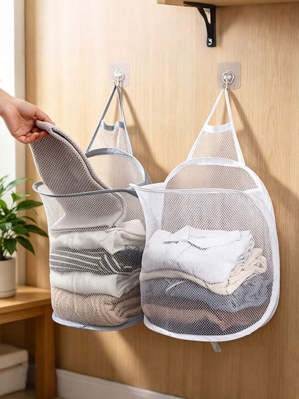 1pc Foldable Laundry Basket, Dirty Clothes Storage Bag With Handle, Portable Freestanding Laundry Sorter, Suitable For Bedroom, Laundry Room, Bathroom, Toys And Miscellaneous Items, Mother's Day Gift