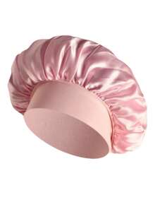 Breathable Satin Silk Sleep Cap With Elastic Tie, Soft Lightweight Hair Bonnet For Curly, Natural, Braided And Long Hair Care - Multicolor - View 3