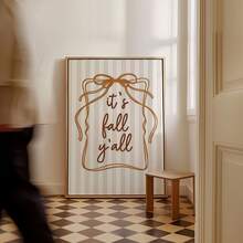 1pc Frameless Minimalist Fall Wall Art Dorm Gift - Multi-color - View 4